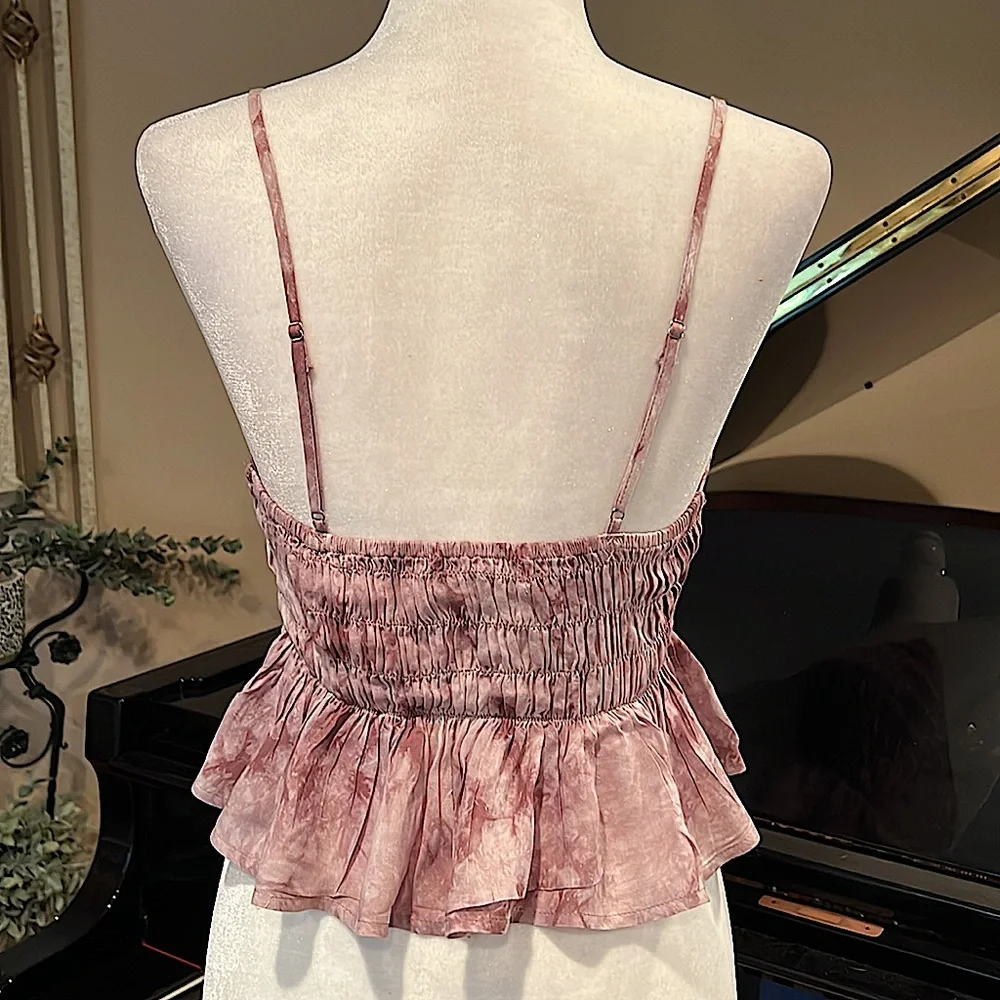 Graffiti Smocked Top with Ruffle - Picture 4 of 7
